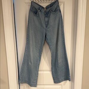 Everlane Light Blue wide leg cropped Jeans